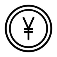 diseño de icono de yen vector