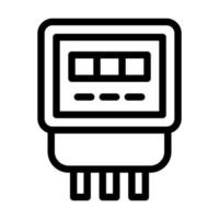 diseño de icono de medidor eléctrico vector