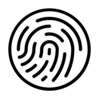 Fingerprint Icon Design vector