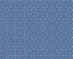 Geometric circular pattern in blue color vector