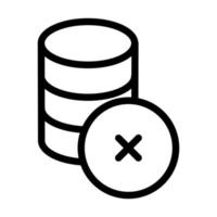 Delete Data Icon Design vector