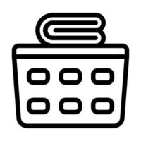 Laundry Basket Icon Design vector