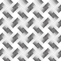 Abstract geometric dotted square shape checkered seamless pattern. Artistic polka dot ornamental stylish background. Abstract  tiled monochrome texture vector