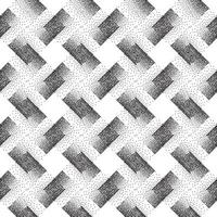 Abstract geometric dotted square shape checkered seamless pattern. Artistic polka dot ornamental stylish background. Abstract  tiled monochrome texture vector