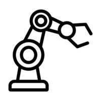 Robotic Arm Icon Design vector