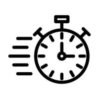 Date And Time Line Icon vector