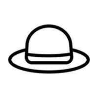 White Hat Icon Design vector