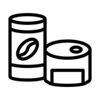 Canned Food Icon Design vector