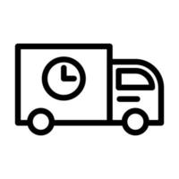 Shipping And Delivery Line Icon vector