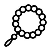 Prayer Beads Icon Design vector