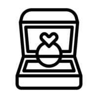 Ring Box Icon Design vector
