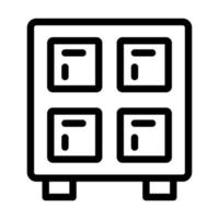 Lockers Icon Design vector