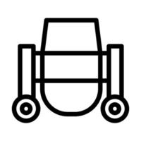 Concrete Mixer Icon Design vector