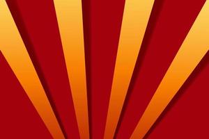 Red and yellow ray sunburst abstract background design vector