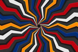 Retro sunburst psychedelic abstract background design vector