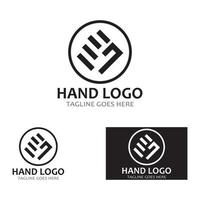 Hand care logo and symbol vector template eps10