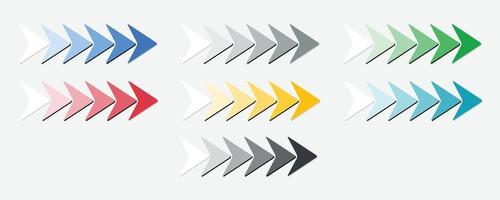 Arrows set icons. Arrow icon. Arrow vector collection. Arrow