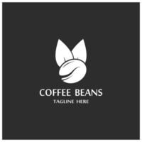 coffee bean icon vector illustration template