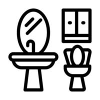 diseño de icono de baño vector