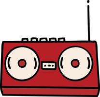 cute cartoon stereo vector