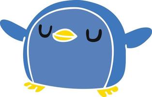 cartoon kawaii of a cute penguin vector