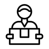 Delivery Courier Icon Design vector