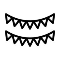 Bunting Icon Design vector