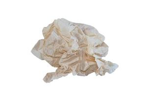 Crumpled brown paper textured photo