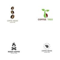 coffee bean icon vector illustration template