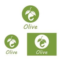 aceite de oliva logo naturaleza vector