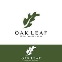 Autumn oak leaf logo and oak tree logo. With easy and simple editing of vector illustration.