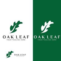 Autumn oak leaf logo and oak tree logo. With easy and simple editing of vector illustration.