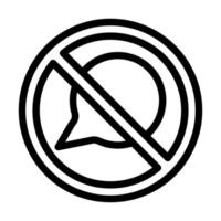 No Message Icon Design vector