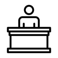 Panel of judges Icon Design vector