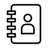 diseño de icono de libro de contactos vector
