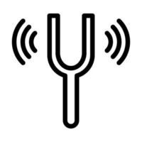 Tuning Fork Icon Design vector