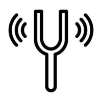 Tuning Fork Icon Design vector