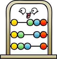 gradient shaded cartoon abacus vector