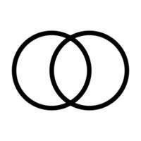 Overlap Icon Design vector