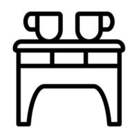 Coffee Table Icon Design vector