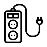 Extension Cord Icon Design vector