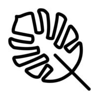 Monstera Icon Design vector