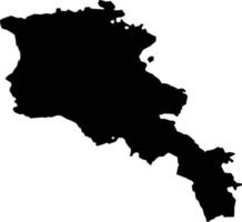 Armenia map on white background. Armenia map silhouette. flat style. vector