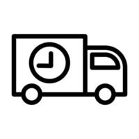 Shipping And Delivery Line Icon vector