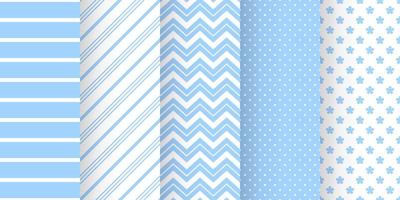 Set of baby shower seamless pattern in pastel color. baby party invitation background templates. scrapbook pattern vector