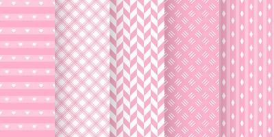 Set of baby shower seamless pattern in pastel color. baby party invitation background templates. scrapbook pattern vector
