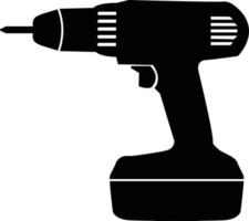 Drill icon on white background. flat style. vector