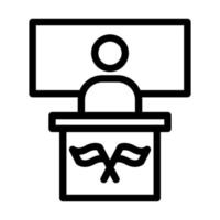 Politician Icon Design vector