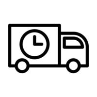 Shipping And Delivery Line Icon vector