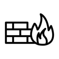 Firewall Icon Design vector